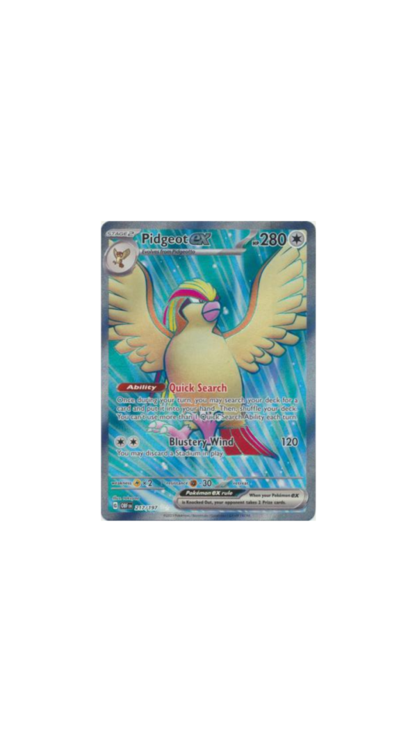 Pidgeot EX - 217/197 - Full Art Secret Rare (ES)