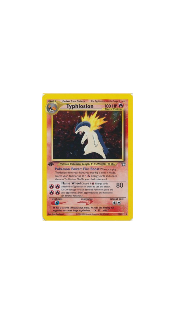 Typhlosion - 18/111 - Holo 1st Edition (EN)