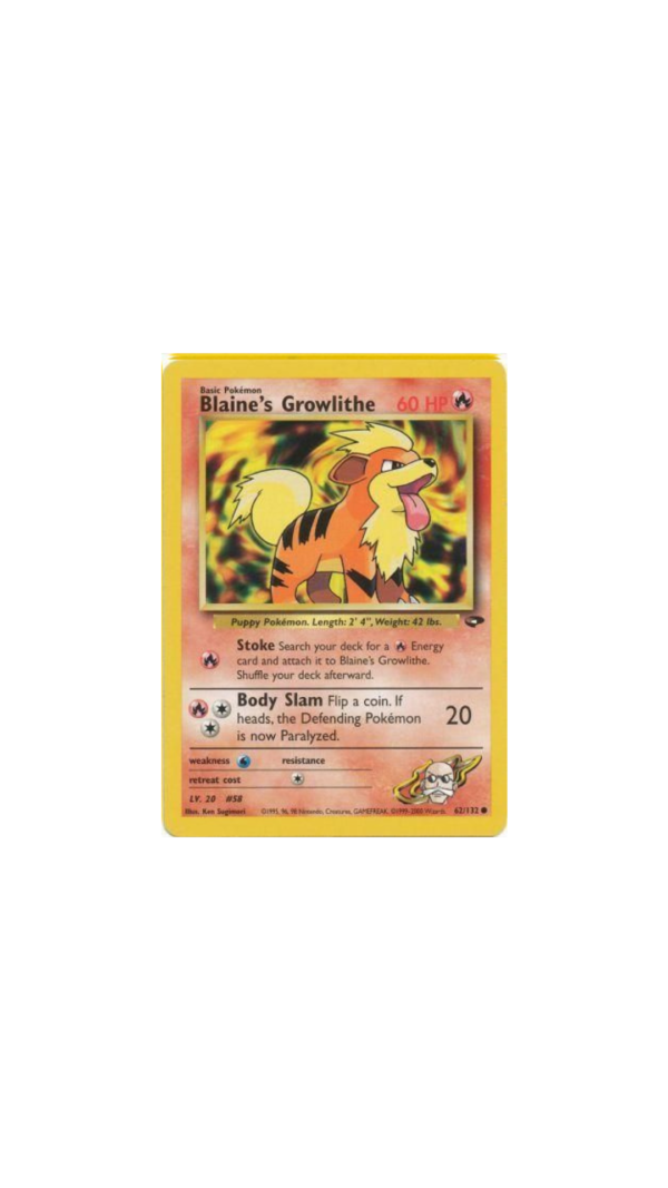 Blaine's Growlithe - 62/132 - Common Unlimited (EN)