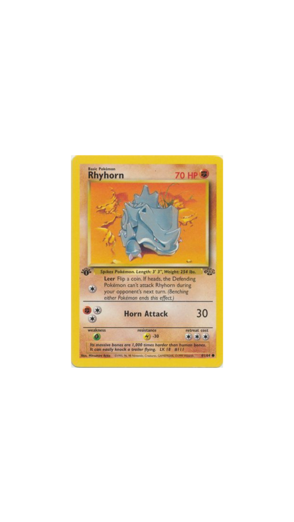 Rhyhorn - 61/64 - Common 1st Edition (ES)